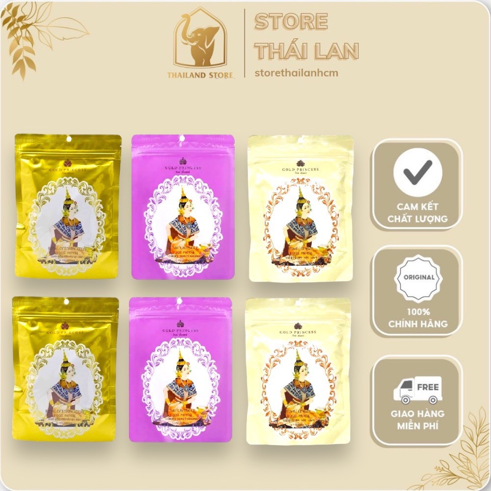 MIẾNG DÁN THẢI ĐỘC GOLD PRINCESS ROYAL THÁI LAN - GÓI 10 MIẾNG