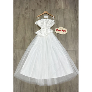 maxi 2 dây cúp tùng lưới