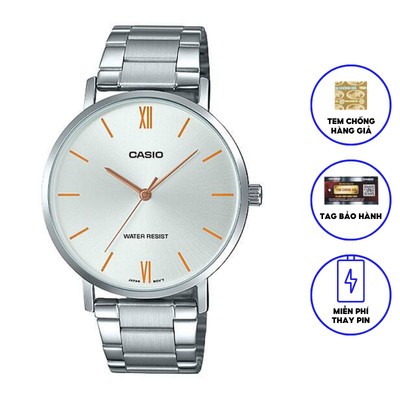 Đồng hồ nam dây kim loại Casio MTP-VT01D-7BUDF chính hãng
