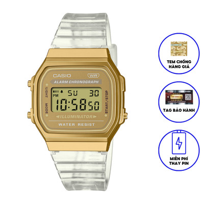 Đồng Hồ Casio Unisex Dây Nhựa A168XESG-9ADF Chính Hãng