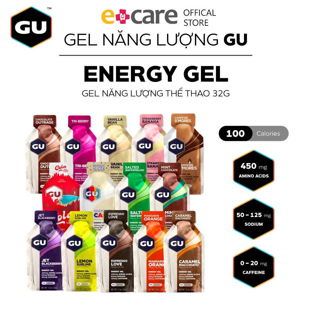 Gel bổ sung năng lượng GU Energy 32g - Đủ vị