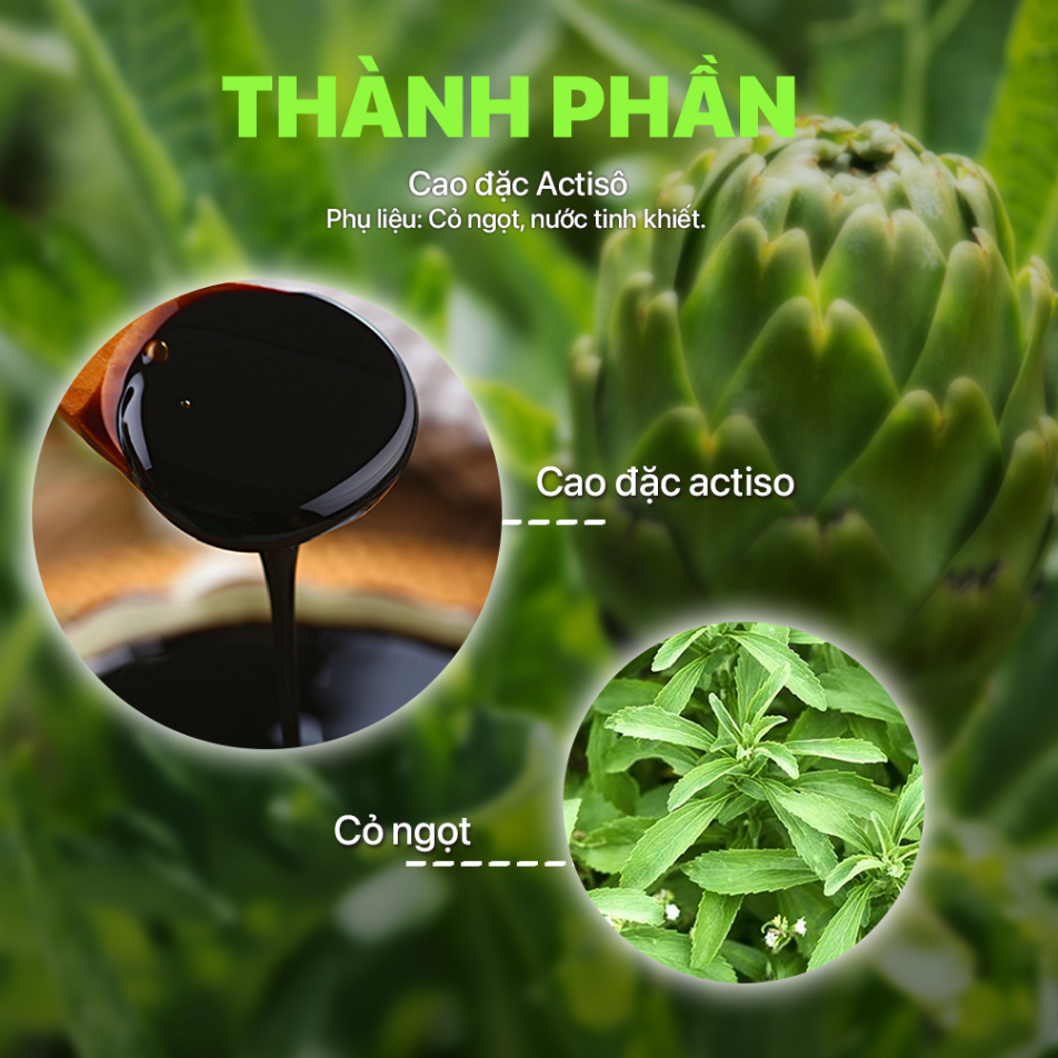 Nước uống tăng cường sức khỏe Lado Boost Actiso Ladopharma