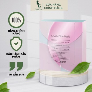 Mặt Nạ Thạch Anh Dưỡng Trắng Da Celderma Crystal Skin Mask 23g ( Hộp 10 miếng )