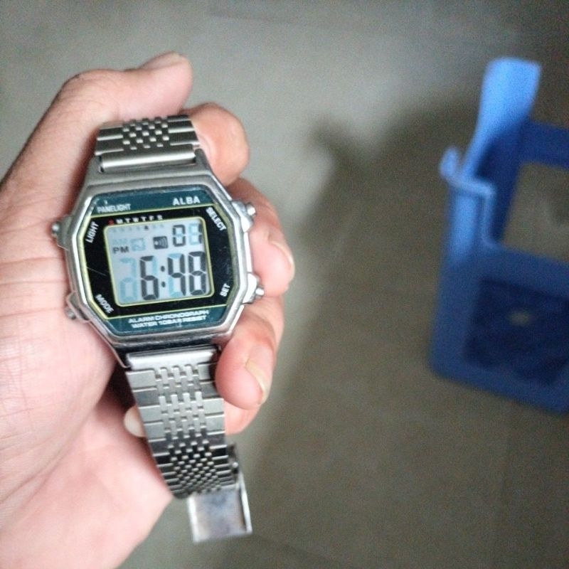 Đồng hồ nam cổ điển kỹ thuật số Alba Seiko Y735-4A00