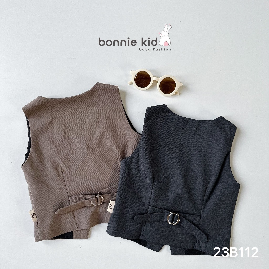 Bộ gile công tử bé trai BONNIE, quần áo cho bé đi tiệc, đi chơi sang chảnh BE121