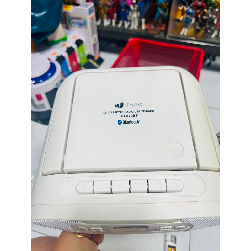 Máy đĩa Invio CD-870BT Bluetooth CD Player Cassette Radio chính hãng Hàn Quốc