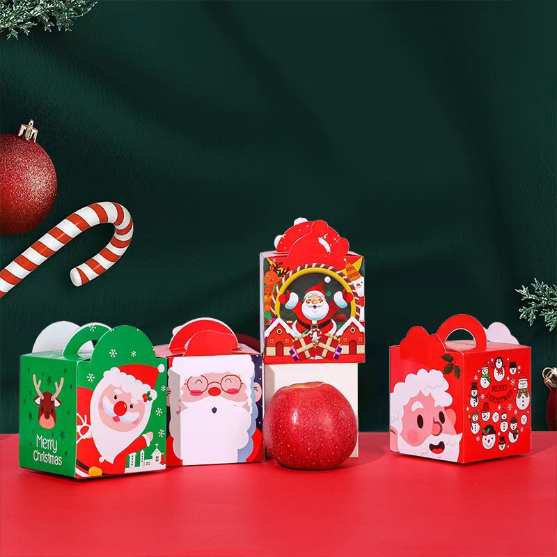 Hộp giấy đựng quà tặng hình Noel nhiều mẫu