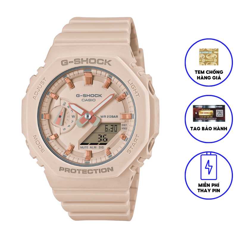 Đồng hồ casio nữ dây nhựa GSHOCK GMA-S2100-4ADR chính hãng
