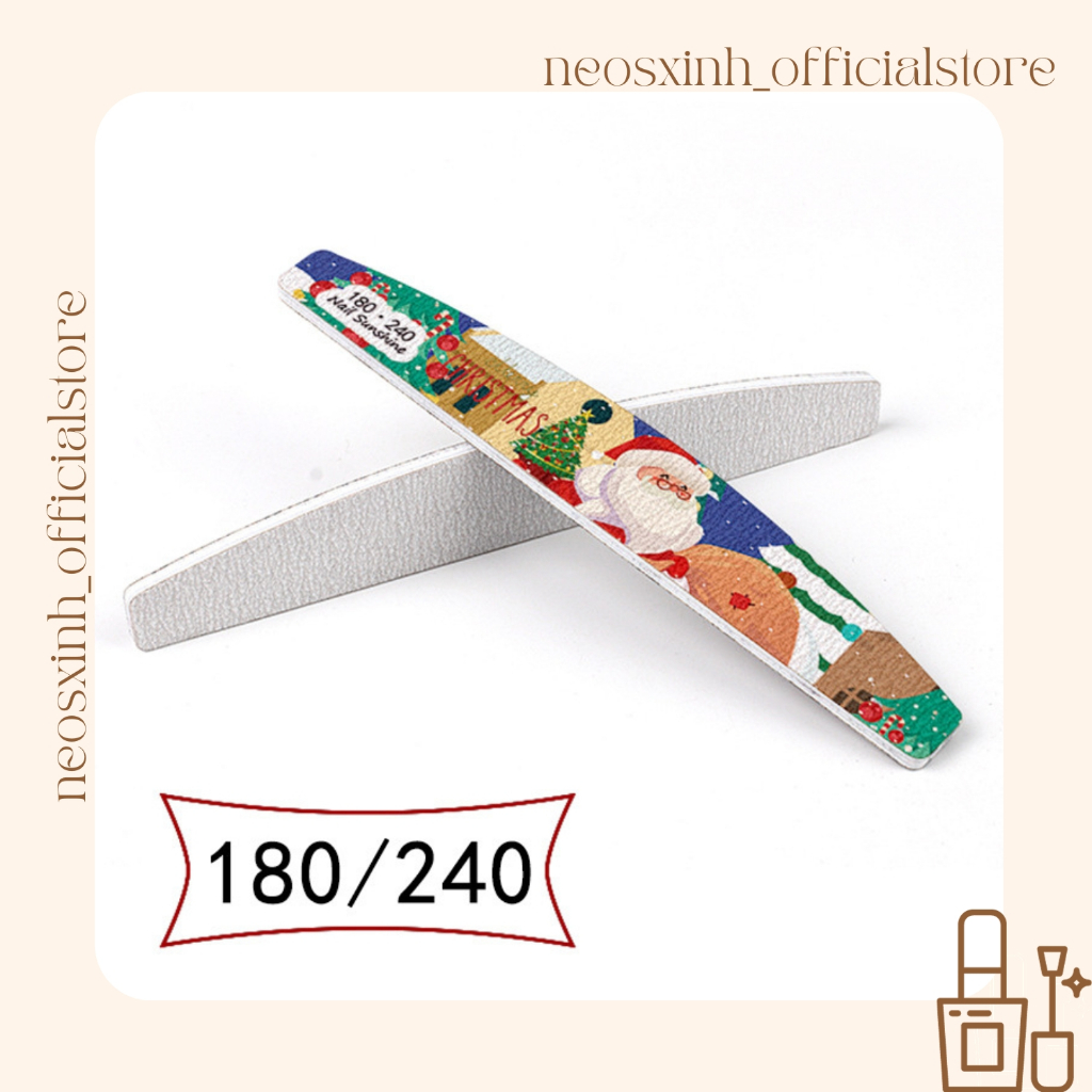 Dũa Móng Tay Nail SunShine Dày Noen 180/240 - Neosxinh Nails