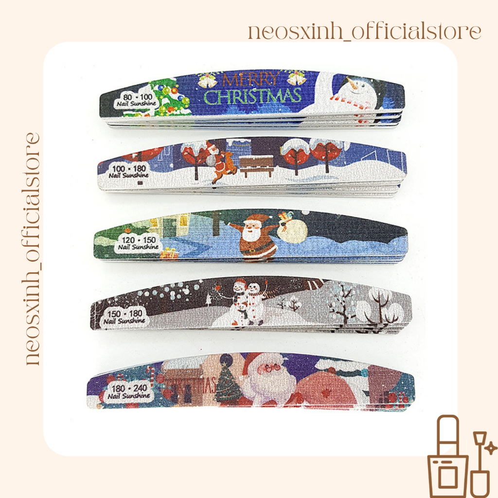Dũa Móng Tay Nail SunShine Dày Noen 180/240 - Neosxinh Nails