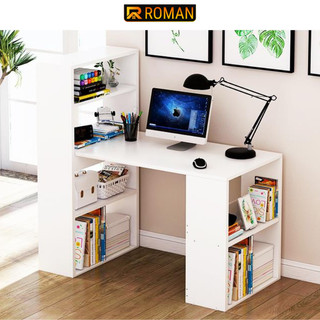 Bàn làm việc, bàn học thông minh kèm kệ sách cao cấp thương hiệu ROMAN - GP04