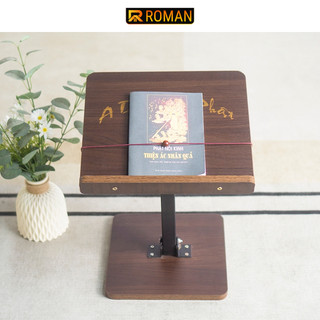 Bàn tụng kinh hoa sen chất liệu gỗ MDF  thiết kệ thông minh có thể gấp gọn thương hiệu Roman - RO270/RM113
