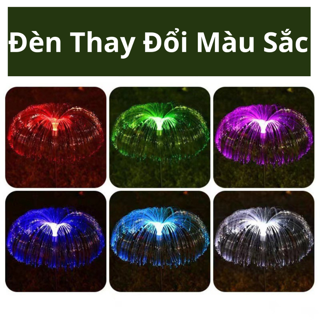 Đèn Sứa Năng Lượng Mặt Trời - Sáng Tạo Sân Vườn Độc Đáo; Đèn trang trí sân vườn, đèn năng lượng mặt trời