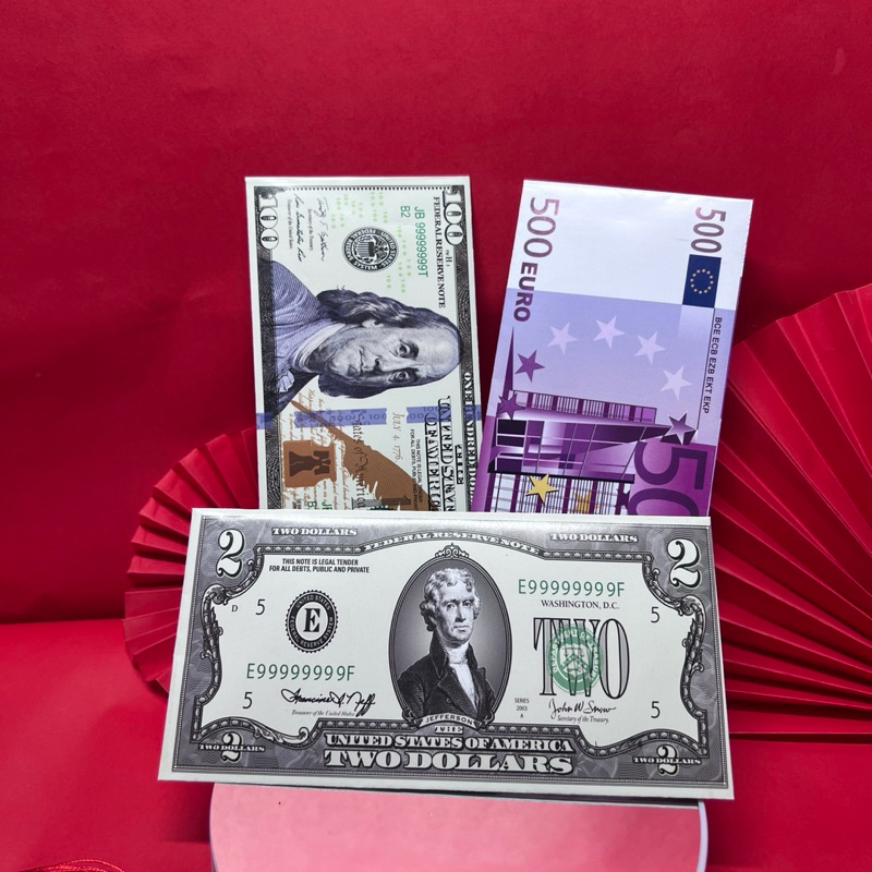 Bộ 10 Bao Lì Xì Tiền Đô La Phong Cách Sang Trọng, Phù Hợp Cho Ngày Tết/Quà Biếu