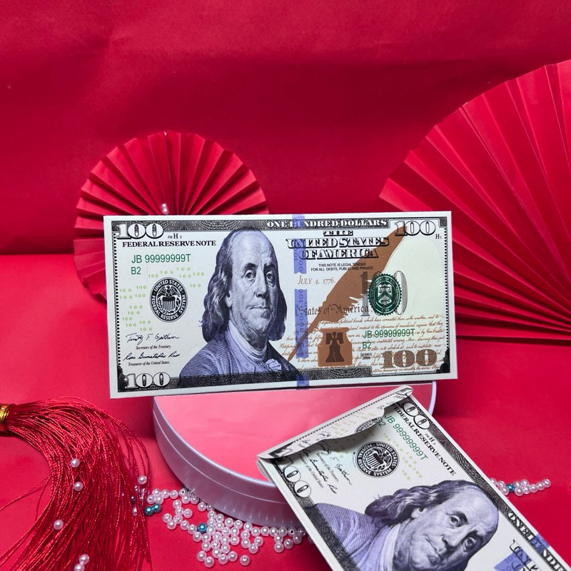 Bộ 10 Bao Lì Xì Tiền Đô La Phong Cách Sang Trọng, Phù Hợp Cho Ngày Tết/Quà Biếu