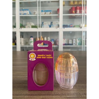 Dụng cụ nghiền thuốc hình quả trứng giúp nghiền thuốc mịn, dễ dàng sử dụng