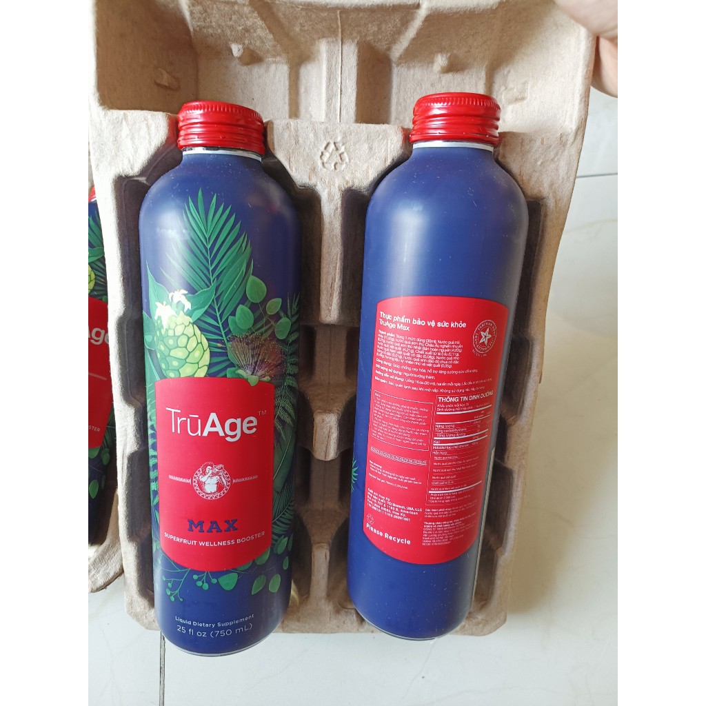 [ 1 thùng 4 chai ] Noni max - TruAge Max bổ sung năng lượng cho các tế bào – 750ml/chai