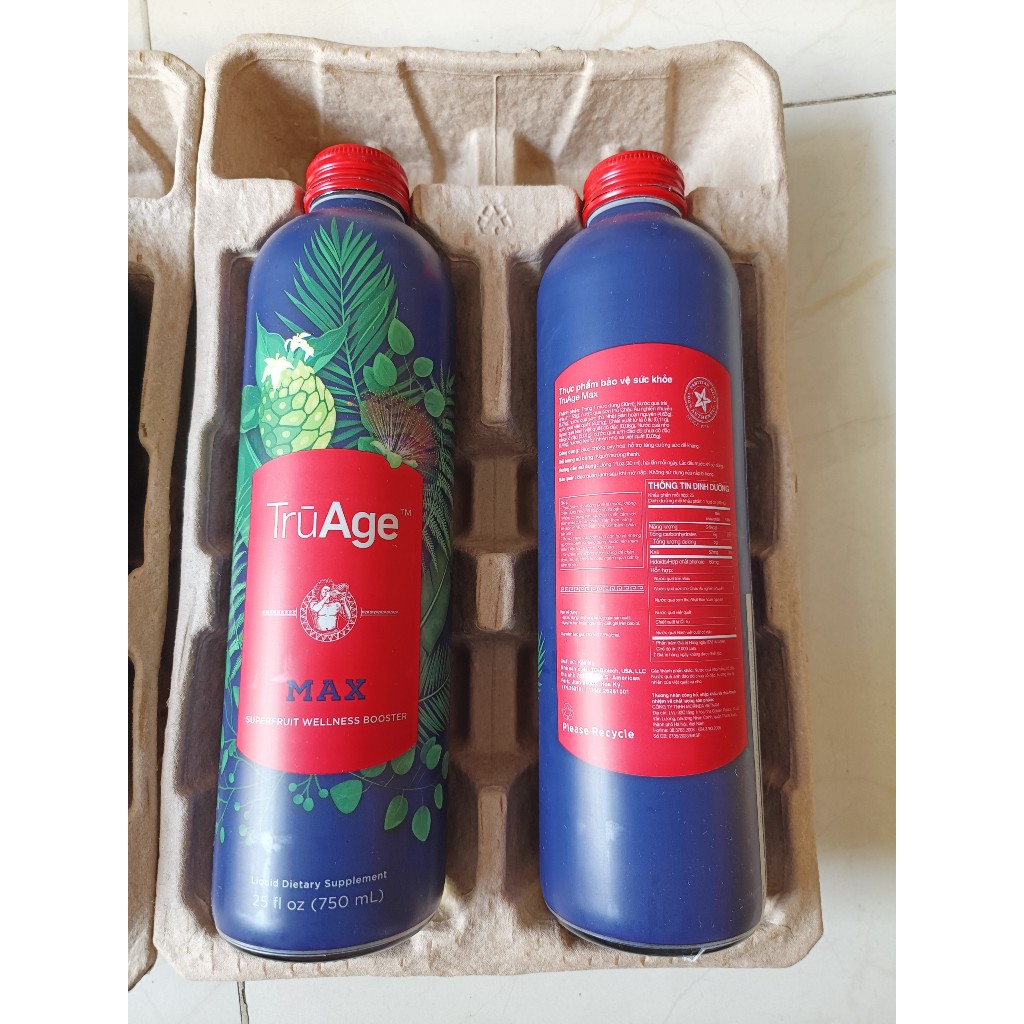[ 1 thùng 4 chai ] Noni max - TruAge Max bổ sung năng lượng cho các tế bào – 750ml/chai