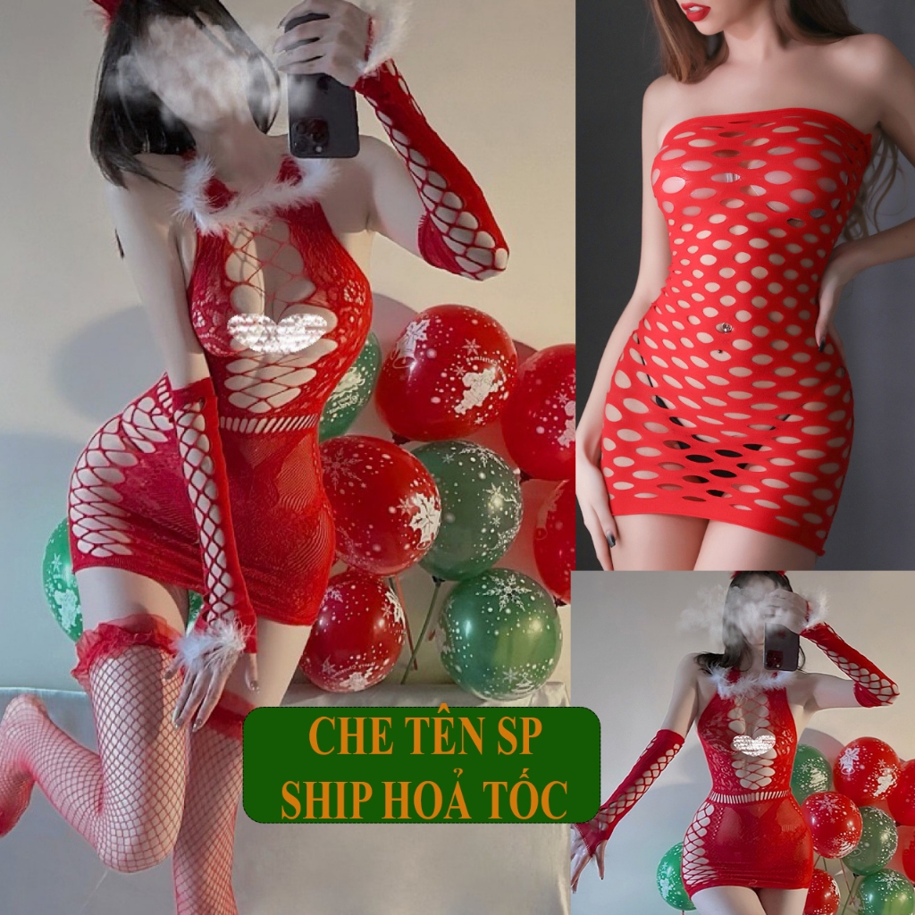 [ SIÊU PHẨM - FREESHIP] Váy Body Lưới Sexy Kèm Găng Tay Quyến Rũ • Váy Ngủ Ôm Cơ Thể Gợi Cảm