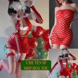 [ SIÊU PHẨM - FREESHIP] Váy Body Lưới Sexy Kèm Găng Tay Quyến Rũ • Váy Ngủ Ôm Cơ Thể Gợi Cảm