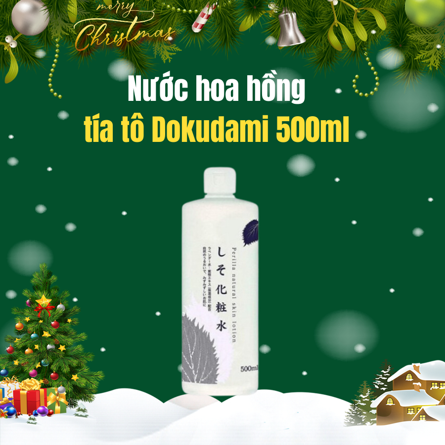 Nước hoa hồng tinh chất lá Tía tô 500ml - PERILLA NATURAL SKIN LOTION Date tháng 4/2026
