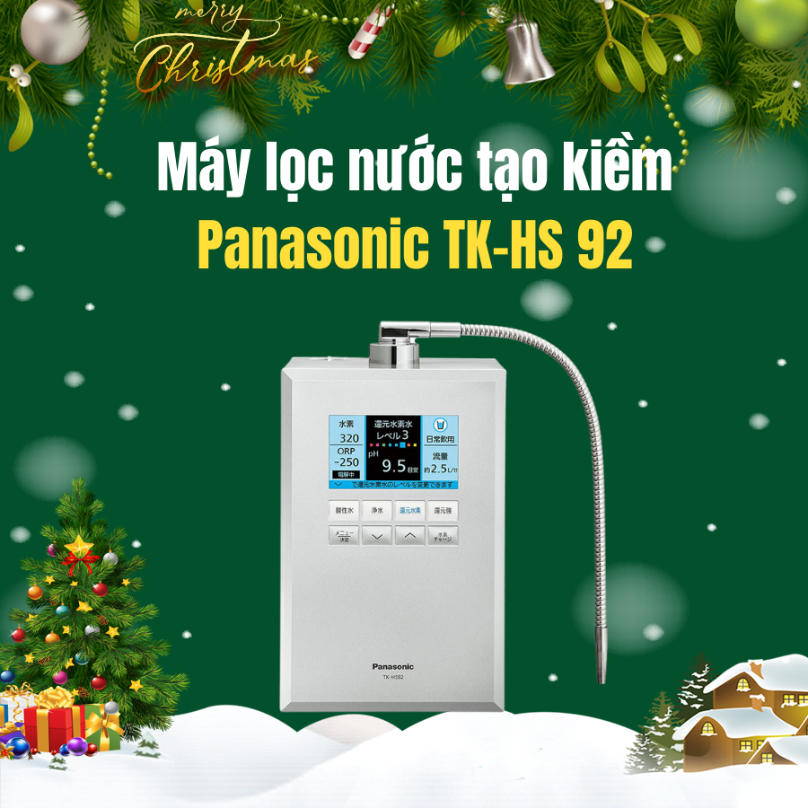 Máy Lọc Nước Ion Kiềm Panasonic Tk-Hs92 Màu Trắng- Điện 110V
