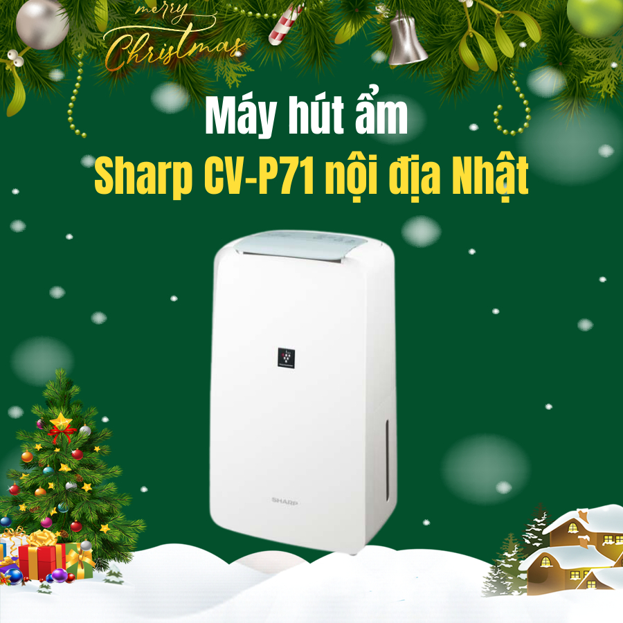 Máy hút ẩm Sharp CV-P71 - nội địa Nhật sử dụng điện 100V cần dùng đổi nguồn