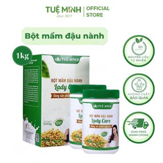 Bột mầm đậu nành tăng vòng 1 Tuệ Minh, cải thiện nội tiết tố nữ combo 2 hộp 500gr
