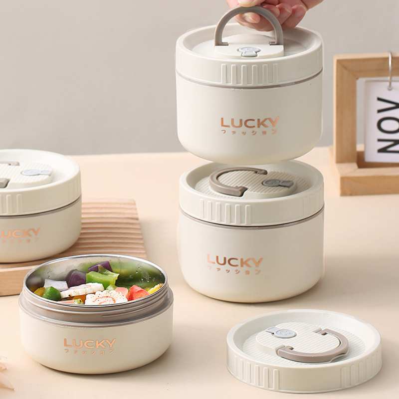 Hộp cơm giữ nhiệt Uchan Hộp đựng cơm văn phòng Tặng Túi, Cà mên giữ nhiệt dùng được trong lò vi sóng SP02 | BigBuy360 - bigbuy360.vn