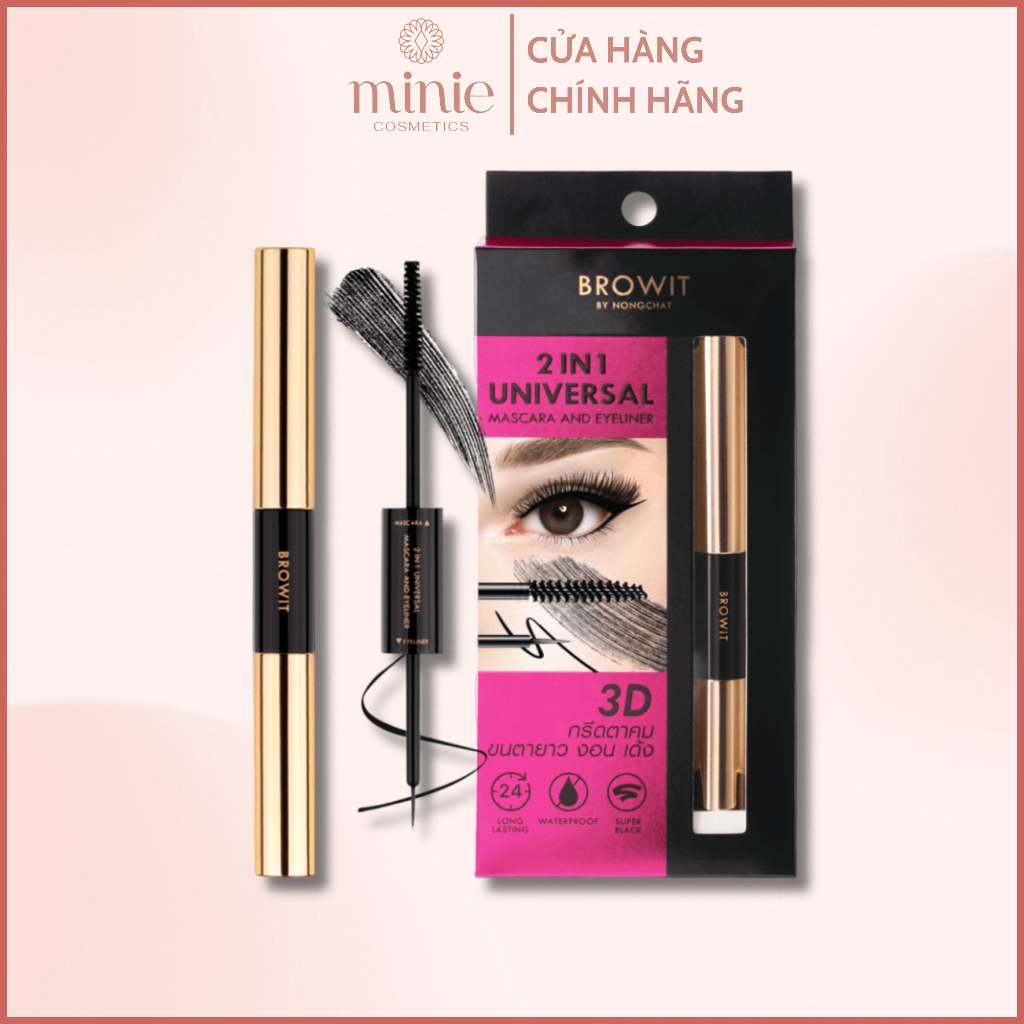 Mascara 2 Đầu Browit by Nongchat 2 in 1 Universal Mascara And Eyeliner