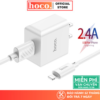 Bộ sạc nhanh Hoco chống quá tải nhiệt công suất 2.1A dùng cho ip 7 8p xsm 11 12 13promax