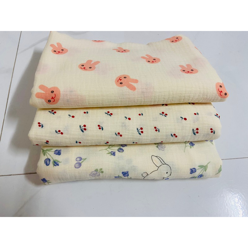 Set 3m vải xô muslin sale không chọn mẫu sale nghỉ tết