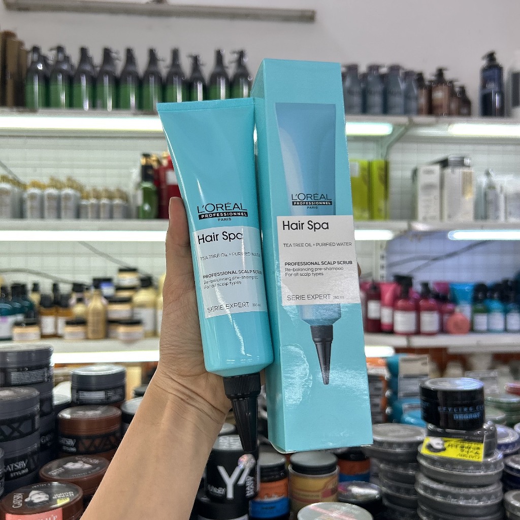 Gel tẩy tế bào chết Loreal Professionel Paris Serie Expert Hair Spa Scalp Scrub sạch gàu, bã nhờn 15