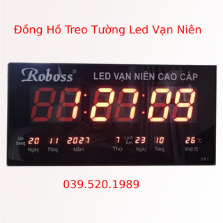 Đồng hồ led vạn niên Guten R83 cao cấp Kích thước 45 x 22 cm