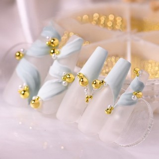 Bi nail trang trí móng vàng bạc