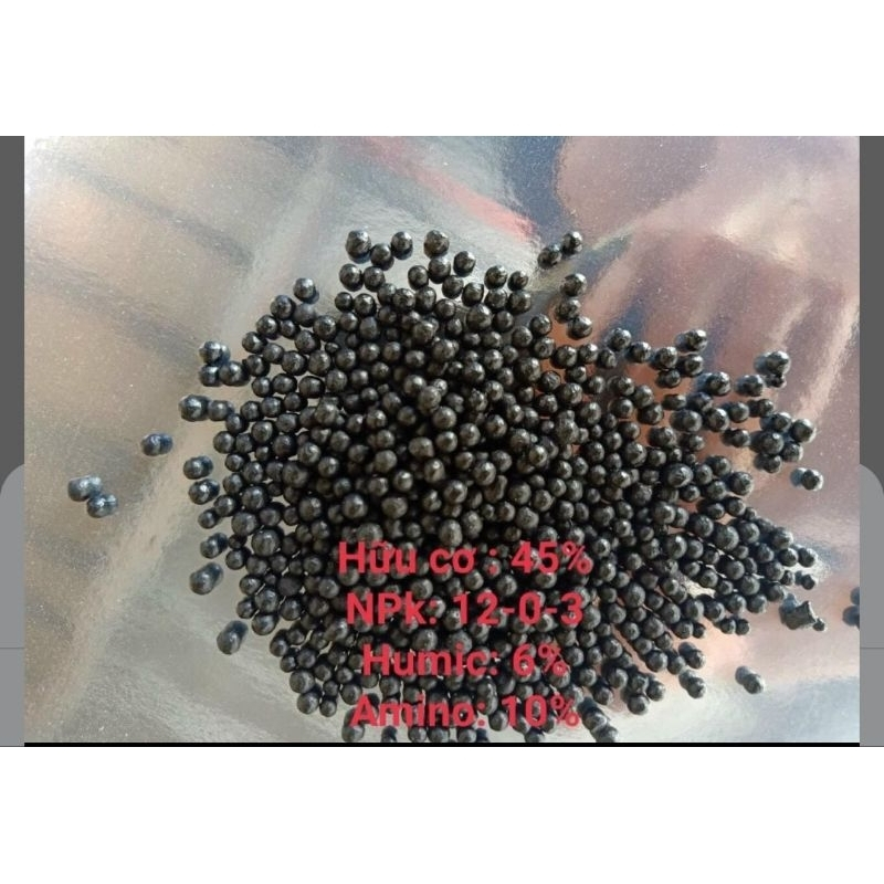 1Kg Phân bón Hữu cơ Đạm Cá Hồi cao cấp organnic + Humic giúp cải tạo đất, kích rễ