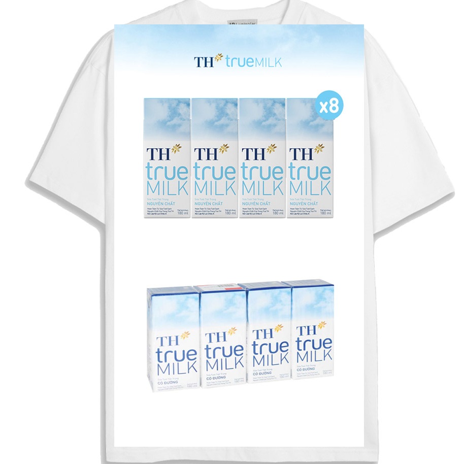 Áo logo Sữa TH True Milk - 4 hộp