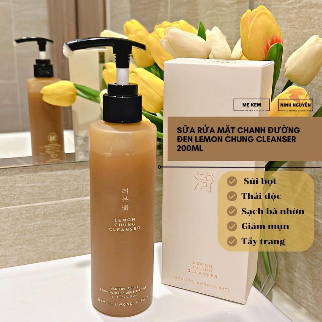 Sữa rửa mặt chanh đường đen Lemon Chung Cleanser 200ML 🍋