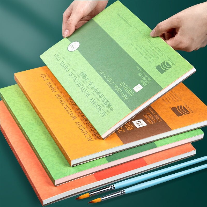 Sổ vẽ màu nước,vẽ chì,phác họa Baohong 200gsm - Quyển 20 tờ
