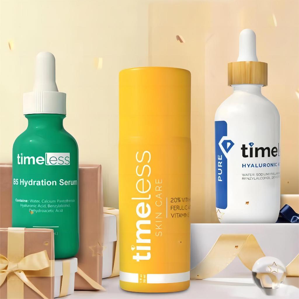 Timeless Vitamin C 20%/Tinh Chất Timeless Vitamin B5 + Hyaluronic Acid 30ml [Tinh Chất Dưỡng Ẩm Làm Trắng Da ]