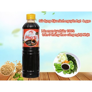 Nước tương Phú Sĩ Ajinomoto chai 500ml