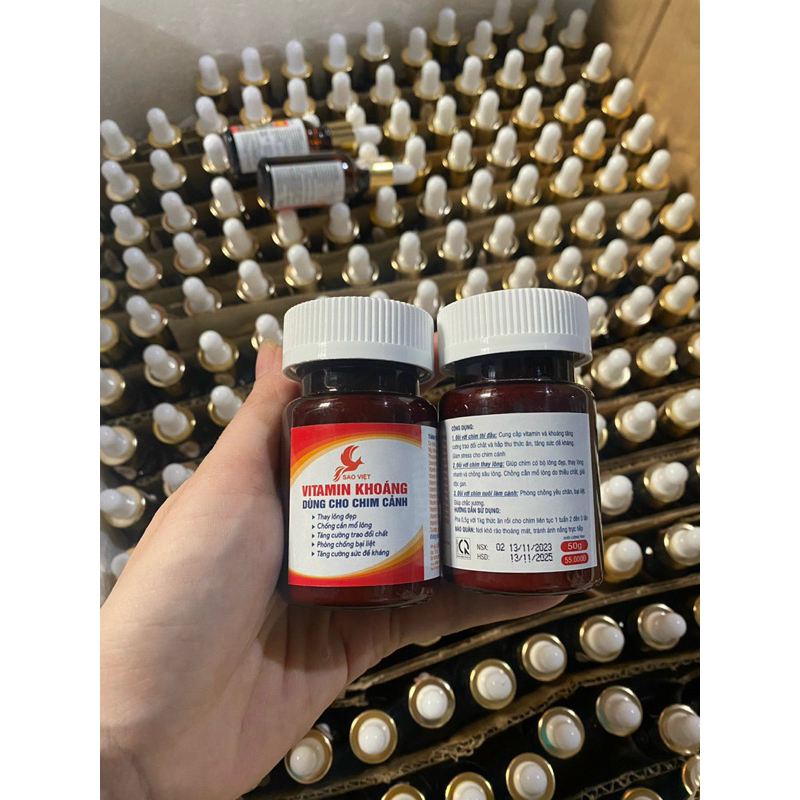 Khoáng và vitamin cho các loại chim cảnh thương hiệu Sao Việt