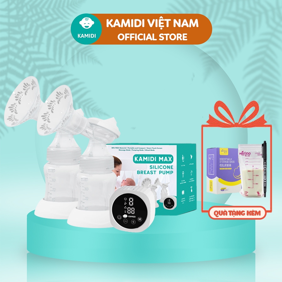 Combo Bình Sữa Kamidi Và Máy Hút Sữa Silicon Kamidi Max