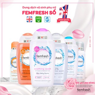 Dung Dịch Vệ Sinh Phụ Nữ Số 1 Anh Quốc Femfresh. Dung dịch vệ sinh làm sạch dưỡng ẩm dịu nhẹ cho vùng kín tươi mới