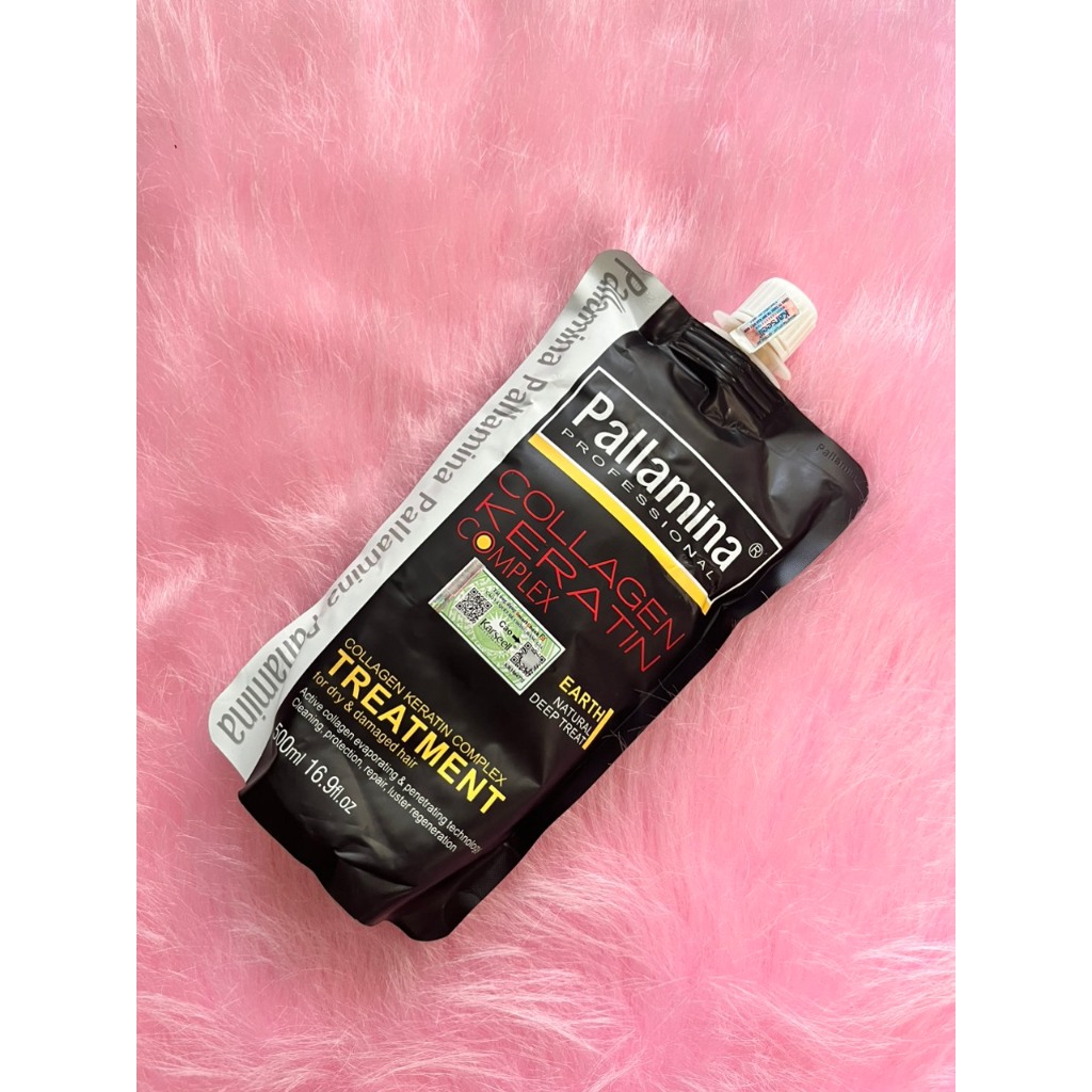 Dầu ủ hấp tóc Collagen Keratin PALLAMINA 500ml phục hồi tái sinh tóc siêu mềm mượt hương nước hoa hàng chính hãng