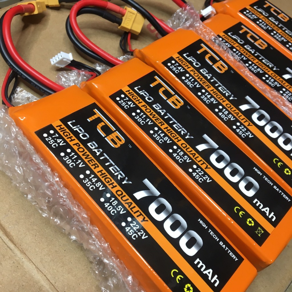 Pin Lipo TCB 2S 3S 4S 1500mah 2200mah 2500mah 5400mah 7000mAh 35C giắc cắm XT60 XT60H jack T JST đồ chơi rc điều khiển