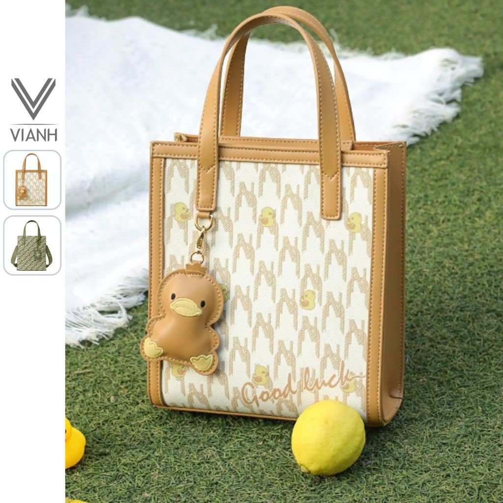 Túi xách nữ Nucelle đeo chéo phom đứng đẹp dễ thương charm con vật ViAnh Store 1172006 / 1172069
