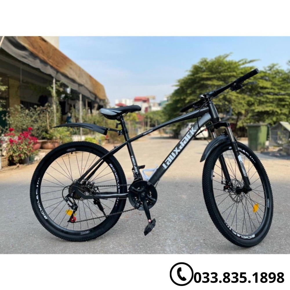 Xe đạp thể thao tập thể dục - Xe đạp Lauxjack hàng chính hãng xe chắc chắn có kèm đầy đủ phụ kiện đi kèm