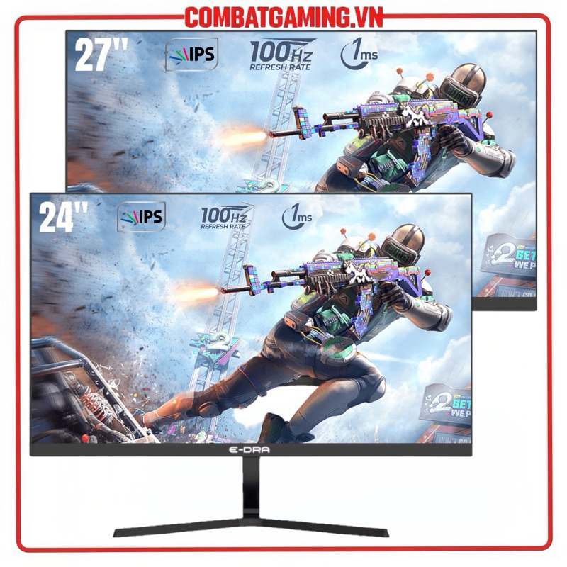 Màn Hình Gaming E-DRA EGM24F100S & EGM27F100 (FHD/IPS/100Hz/1ms) Hàng Chính Hãng