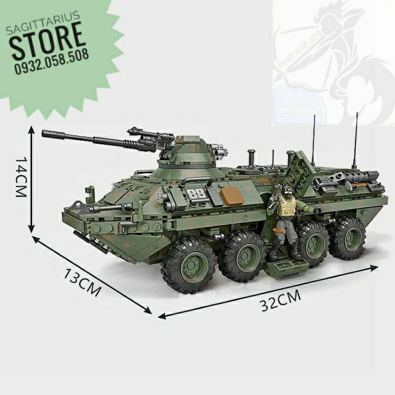 Bộ Xếp Hình Call Of Duty Lắp Ráp Xe Thiết Giáp M1127